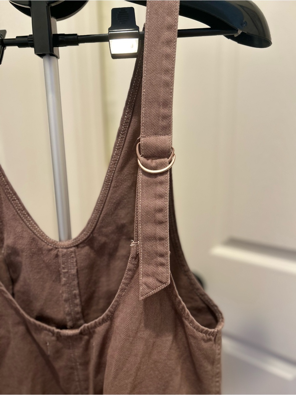 We The Free Mauve Brown Utility Romper - Picture 5 of 8